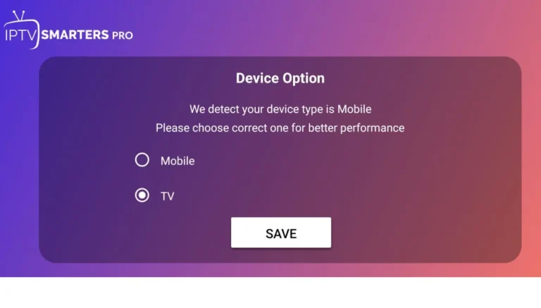 Open IPTV app